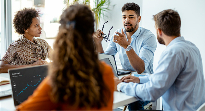 People in a meeting