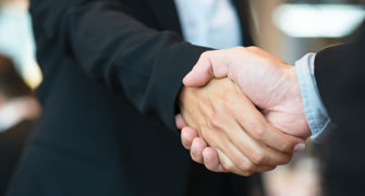 men shaking hands