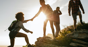 Climbing together