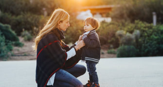 Mom with kid