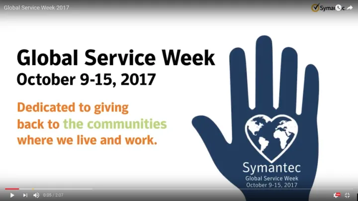 Symantec employees provide 6,000 Hours and $41,000 to causes in need during the company’s second annual Global Service Week.
