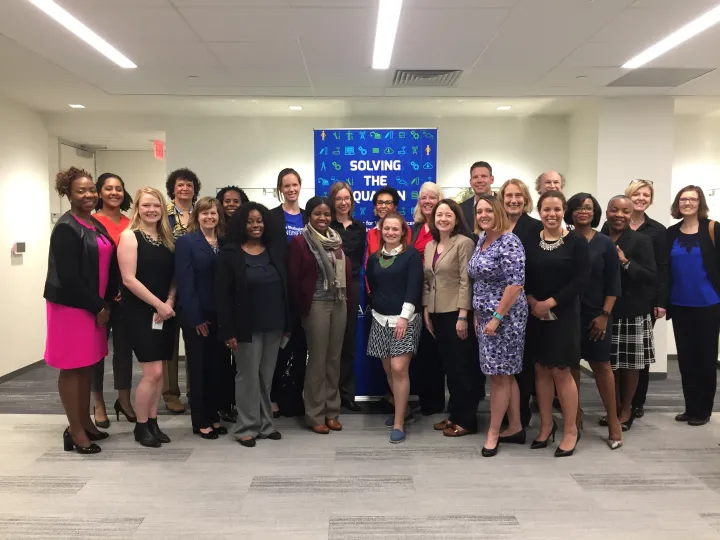 Participants met with other leading tech industry professionals at AAUW last year, forming a task force to discuss gender parity in the tech industry.