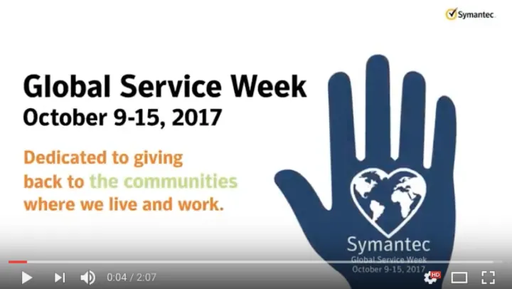 Symantec’s annual Global Service week saw a 57 percent increase in impact over 2016. 