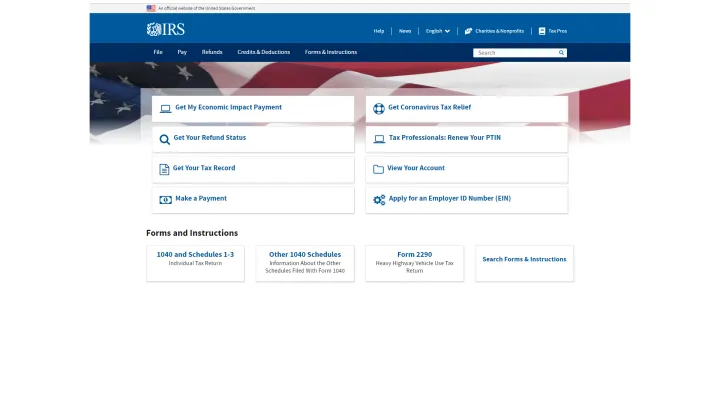 Fig. 5 IRS Phishing Page