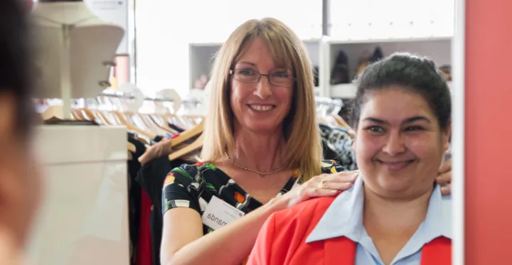 Above: Dress For Success provides women with what they need for an interview and to enter the workforce —from clothing to confidence. (Photo credit: Dress For Success Dublin)