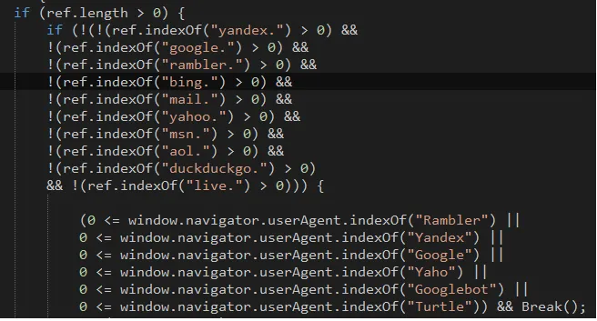 Figure 6: User-Agent and Referrer Checks