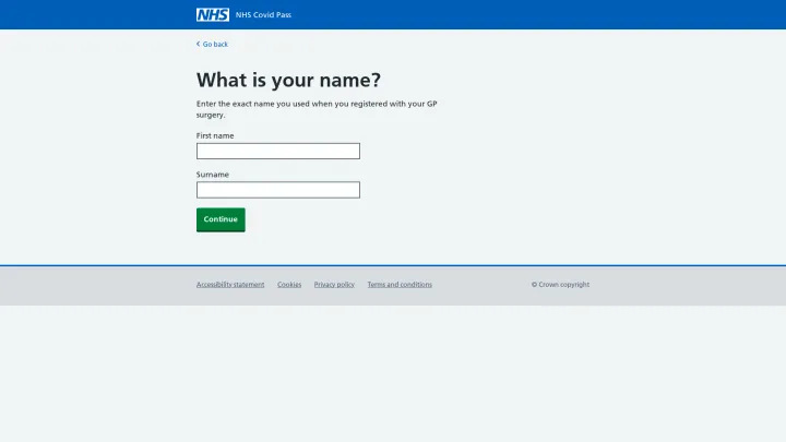 This image shows a COVID-19-related phishing page
